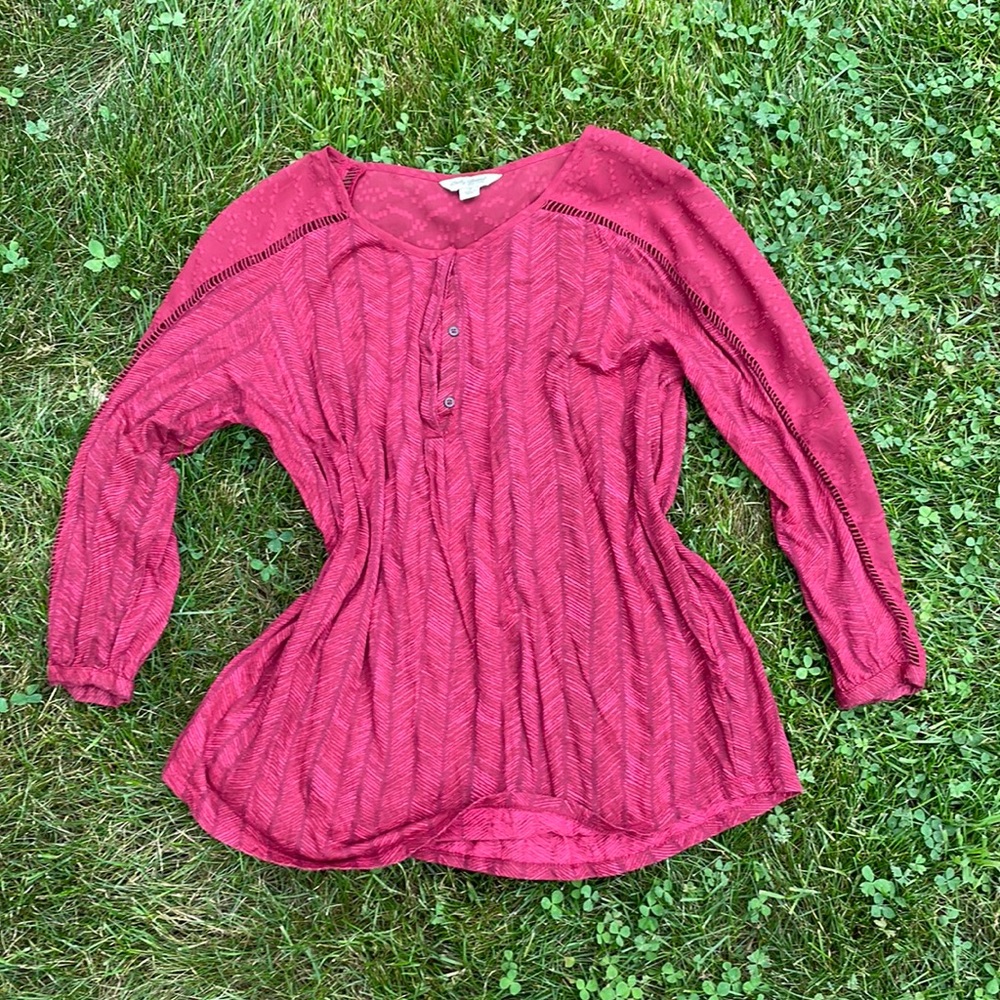 Red downtown girl tunic longsleeve